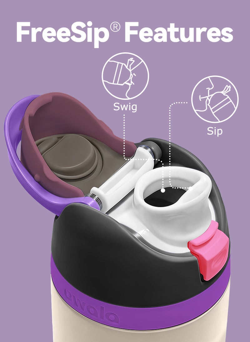 Owala Insulated Stainless Steel Water Bottle with Straw for Sports and Travel, 24-Ounce Pink Purple 24 OZ - Image 3